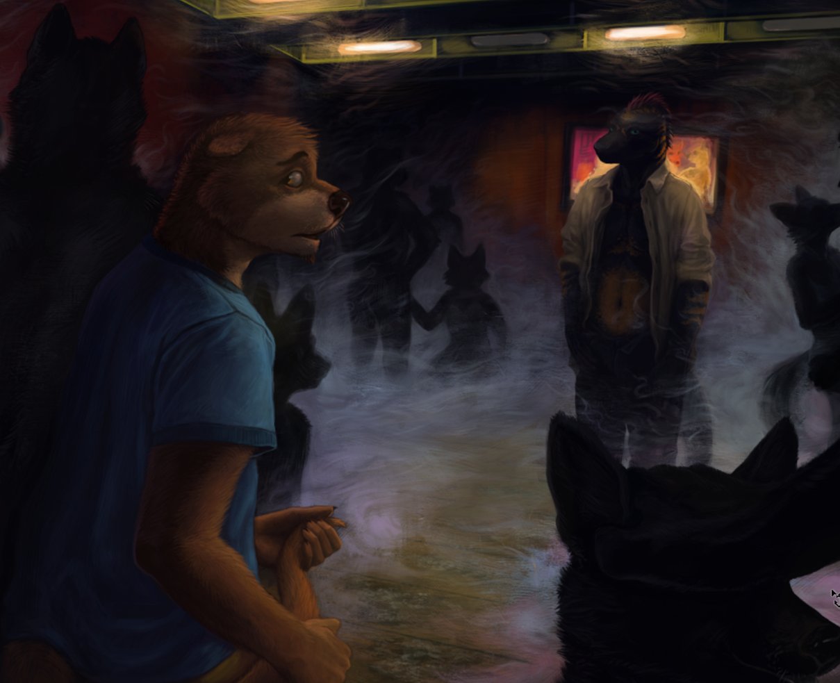 Cropped CG from Echo; Chase and Flynn